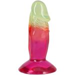 Фаллоимитатор Doc Johnson Crystal Jellies - 4.5 Inch Classic Dong - Rainbow