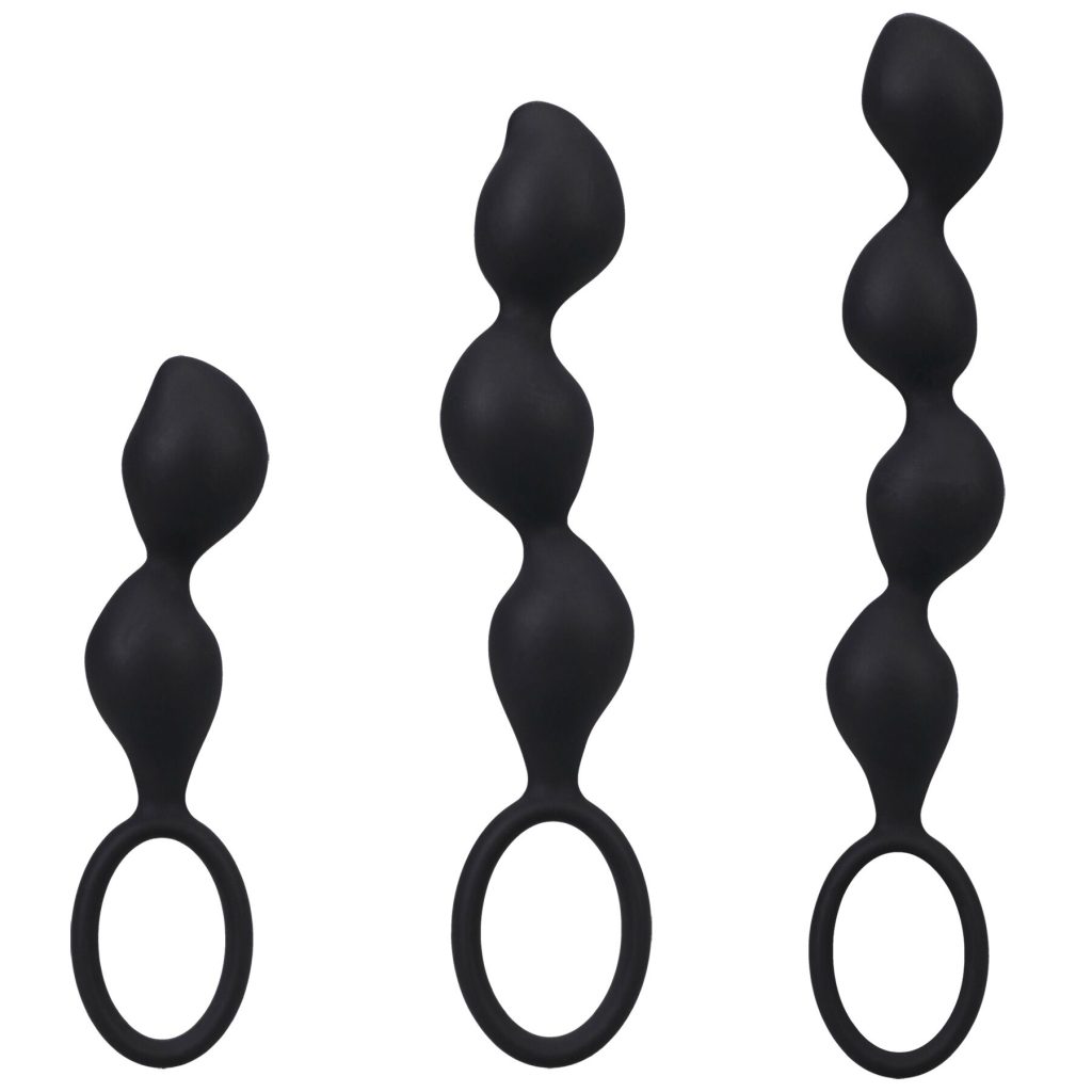 Набір анальних іграшок Doc Johnson Mood Naughty Contour Beads Trainer Set