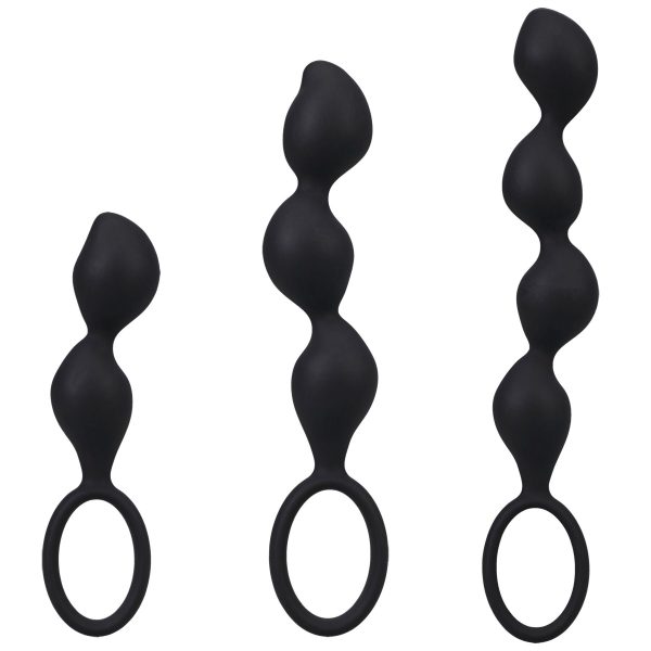 Набір анальних іграшок Doc Johnson Mood Naughty Contour Beads Trainer Set