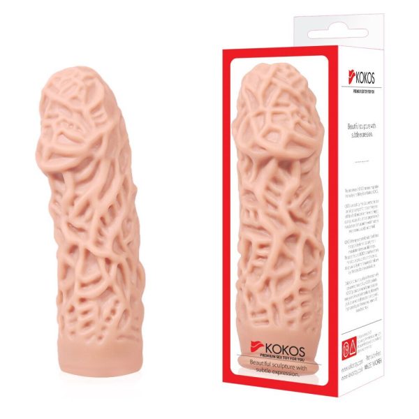 Насадка на член Kokos Extreme Sleeve ES.12 размер утолщающая, стимулирующий рельеф
