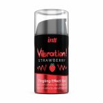 Рідкий вібратор Intt Vibration Strawberry (15 мл) (м'яте паковання!!!)