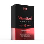 Рідкий вібратор Intt Vibration Strawberry (15 мл) (м'яте паковання!!!)