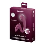 Вагінально-кліторальний вібратор Satisfyer G for Goddess 3 Wine 2 мотори