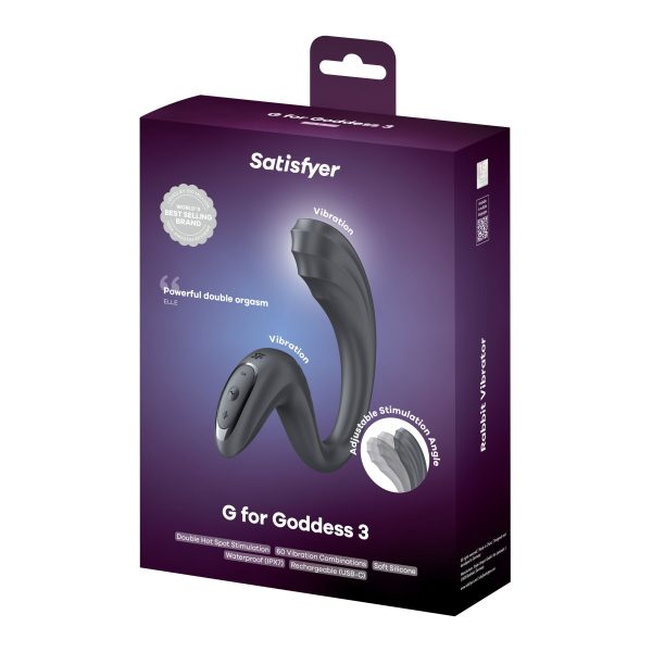 Вагінально-кліторальний вібратор Satisfyer G for Goddess 3 Dark 2 мотори