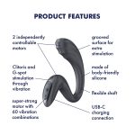 Вагінально-кліторальний вібратор Satisfyer G for Goddess 3 Dark 2 мотори