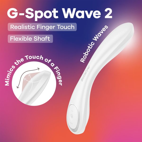 Вібратор Satisfyer G-Spot Wave 2 імітує доторкання пальця