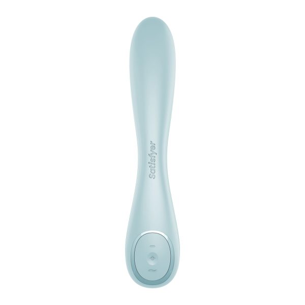 Вібратор Satisfyer G-Spot Wave 2 Ice імітує доторкання пальця