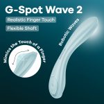 Вібратор Satisfyer G-Spot Wave 2 Ice імітує доторкання пальця