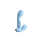 Вибромассажер простаты Pleasures Premium FUZZY, бирюзовый, с рельефом, 10 режимов вибрации