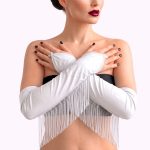 Виниловые митенки Art of Sex - Lerona, размер цвет черный