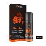 Крем для посилення ерекції Orgie Piranha 15 мл, жир піранії, женьшень, гінкго білоба та перець чилі