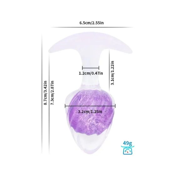 Анальная пробка Liebe Seele Icecream-shaped Crystal Anal Plug - Small