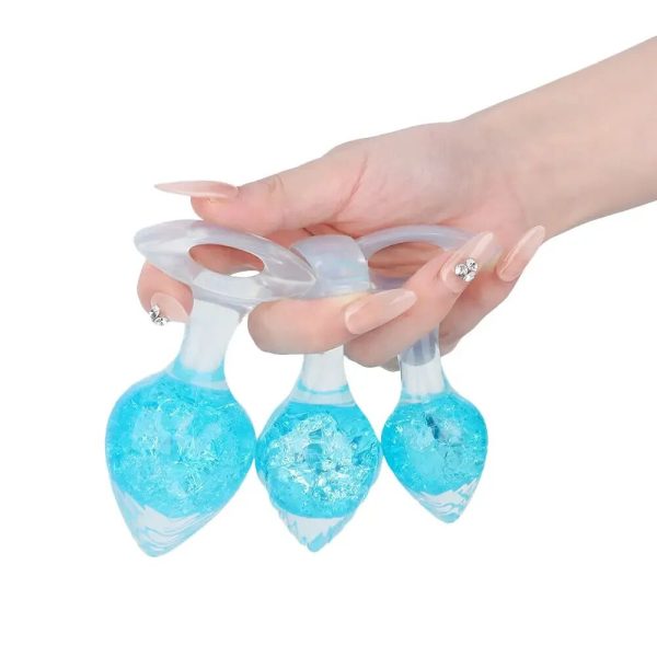 Анальна пробка Liebe Seele Heart-shaped Crystal Anal Plug - Medium