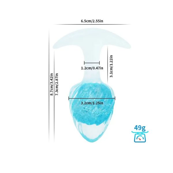 Анальна пробка Liebe Seele Icecream-shaped Crystal Anal Plug - Small