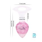 Анальна пробка Liebe Seele Heart-shaped Crystal Anal Plug - Medium