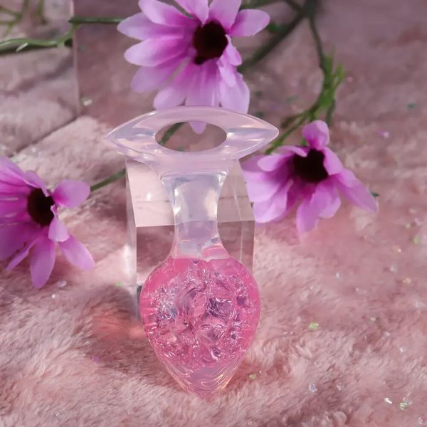Анальна пробка Liebe Seele Heart-shaped Crystal Anal Plug - Medium
