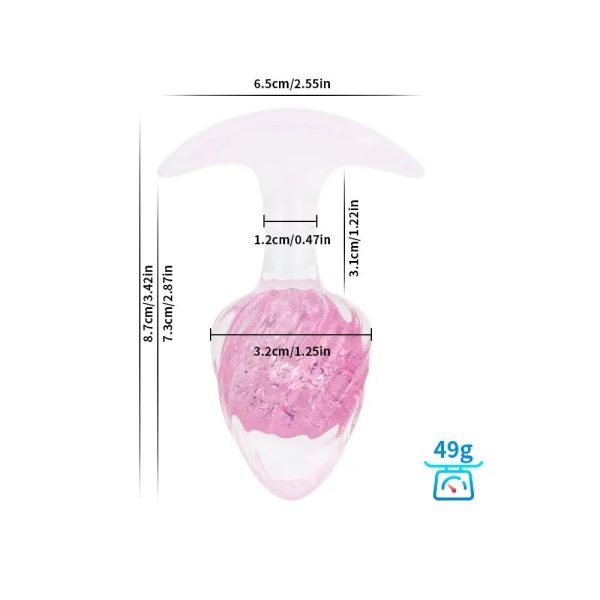 Анальна пробка Liebe Seele Icecream-shaped Crystal Anal Plug - Small